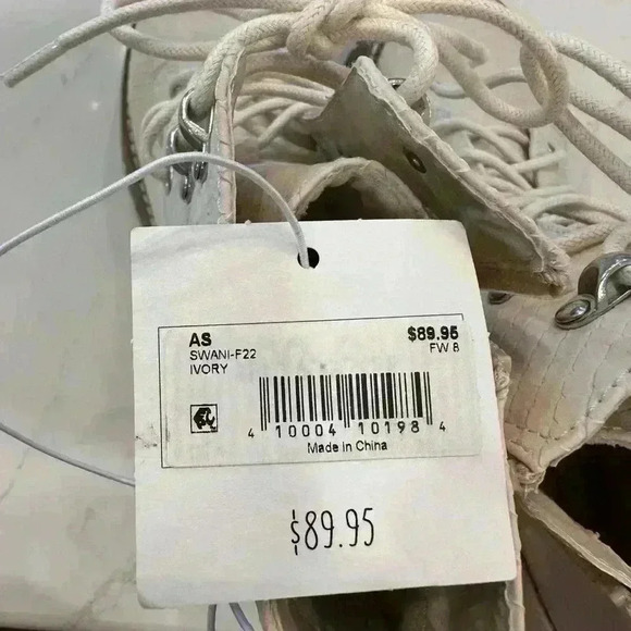 Altar’d State Chucky Platform Bootie Faux Snakeskin design  (Tan) Size 8 - Picture 6 of 13